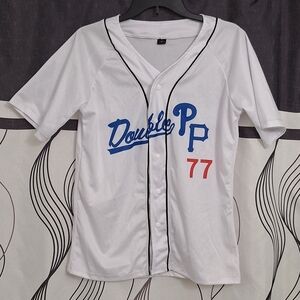 Peso Pluma Double PP Tour Merch Baseball JerseyT-shirt V-Neck Short Slee…